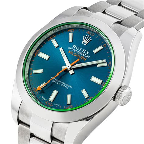 Rolex milgauss blue